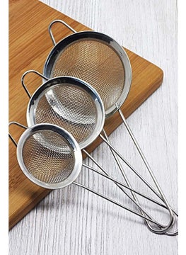 Afili Home Stainless Steel Strainer Set -Tea Herbal Tea Strainer 3 Pieces  - Image 2