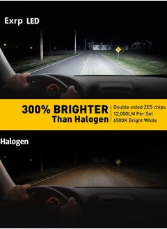 Garlo H8/H9/H11 LED Headlight Bulbs 12000lm Per Set 6500K Cool White Wireless H8 H9 Headlight LED Bulb, Pack of 2  - Image 5