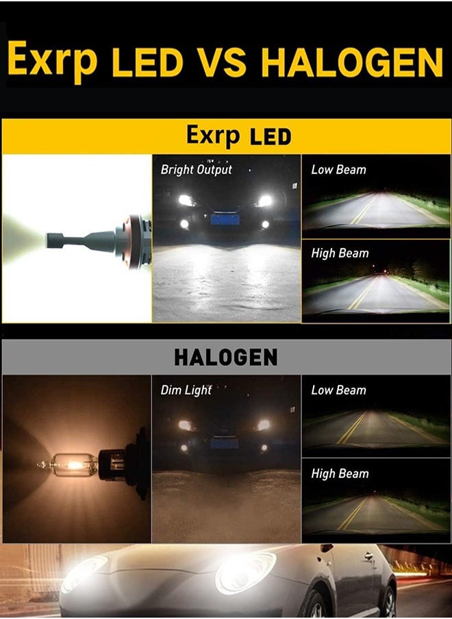 Garlo - H8/H9/H11 LED Headlight Bulbs 12000lm Per Set 6500K Cool White Wireless H8 H9 Headlight LED Bulb, Pack of 2 - Image 1