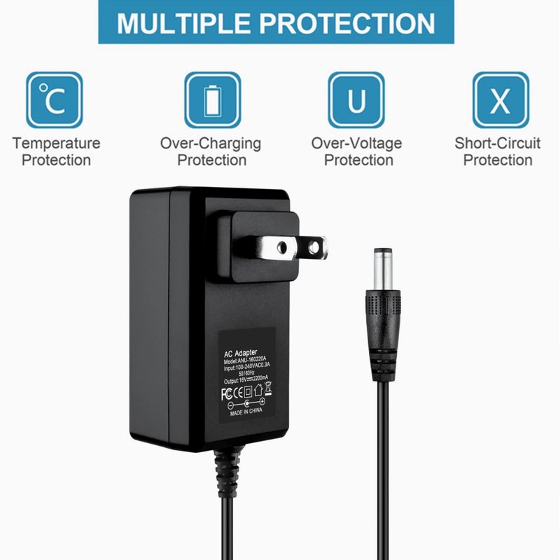 SLLEA 16V AC/DC Adapter Charger for Model IMW645 Bluetooth Speaker Power Supply Cord Cable PS Battery Charger - Image 2