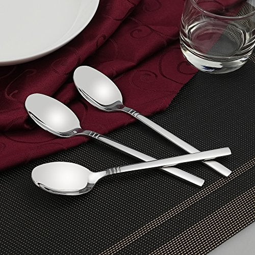 Fiazony 12-Piece Stainless Steel Teaspoon Dessert Spoons - Image 3