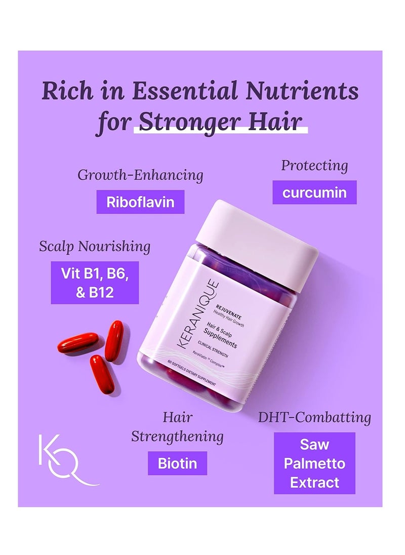 Keranique Vitamin B Hair & Scalp Supplement (60 Softgels)  - Image 3