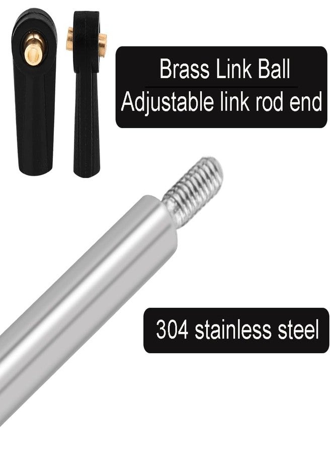 Pothyes High Clearance 4 Links Set Stainless Steel Linkage kit for Base Camp 4Runner Axial SCX24 1/24 RC Crawler Upgrade Parts (C10 JLU Bronco) - Image 3