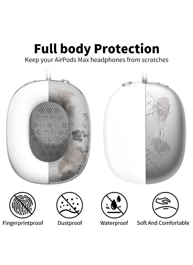 NIBEMINENT - for Airpods Max Case 3-in-1 Silicone Case Compatible with Apple Airpods Max Accessories Anti-Scratch Ear Pad Cover Dustproof Headband Protective Case Cover - Image 1