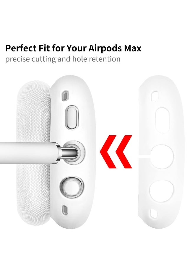 NIBEMINENT - for Airpods Max Case 3-in-1 Silicone Case Compatible with Apple Airpods Max Accessories Anti-Scratch Ear Pad Cover Dustproof Headband Protective Case Cover - Image 1