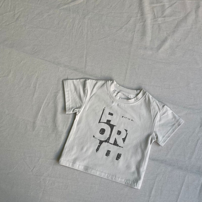 Ins Children's Wear Short-sleeved T-shirt Summer New Boys and Girls Baby Korean-style Soft T-shirt Top Trendy Puzzle Pattern T - Image 1