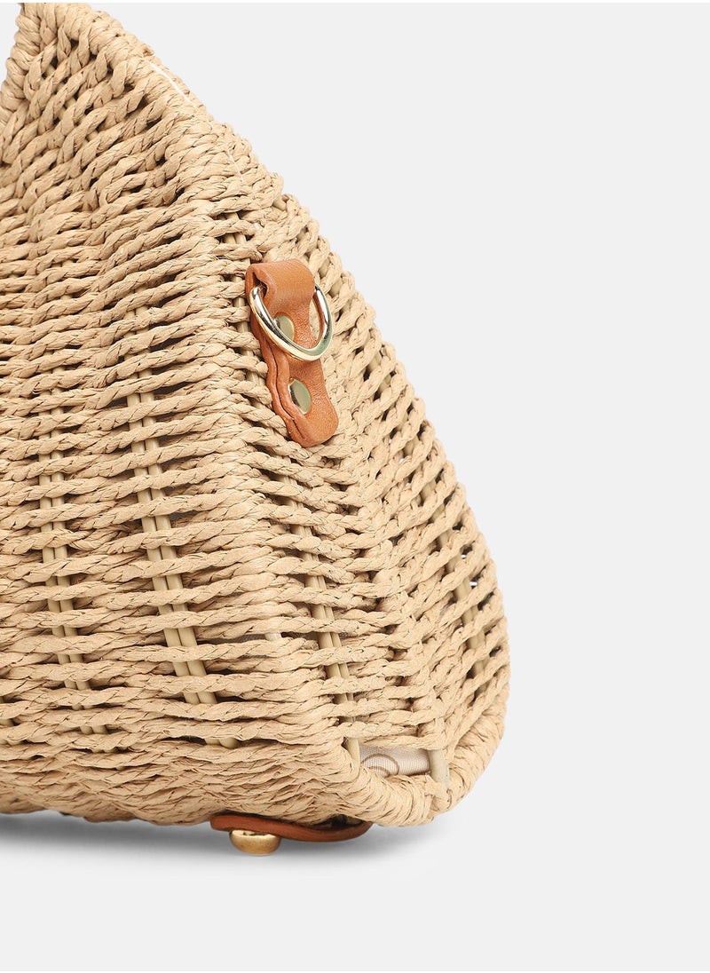 Haute Sauce - Solid Interlock Regular Cane Hand Bag For Women - Image 1