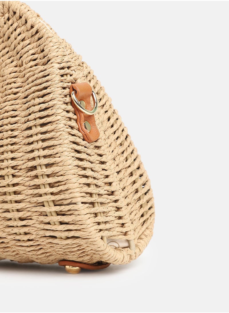 Haute Sauce - Solid Interlock Regular Cane Hand Bag For Women - Image 1