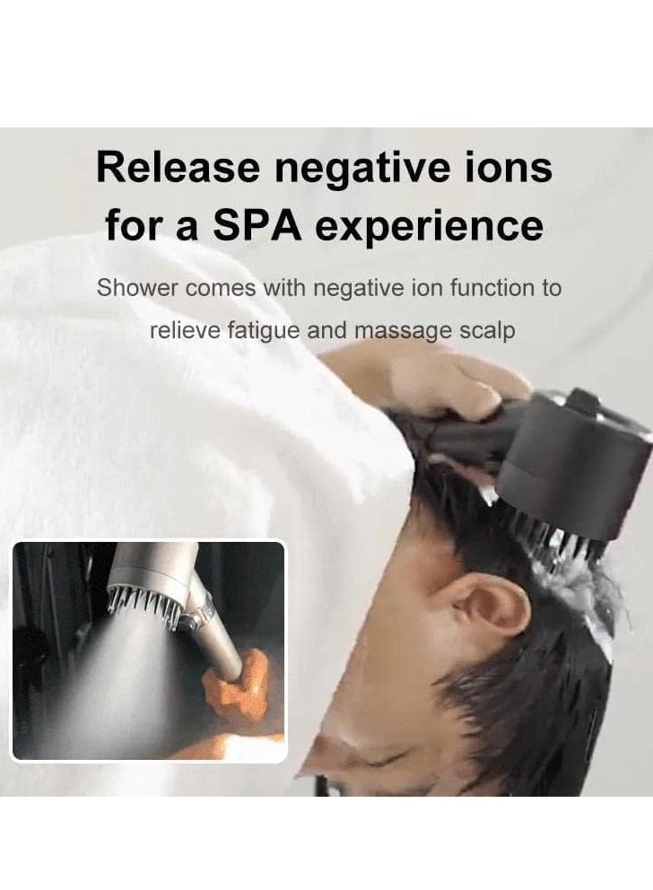 ELTRAZONE German Multifunctional Massage Shower Head Set – High Pressure Handheld Shower for Skin Care and Relaxation (Gray) - Image 5