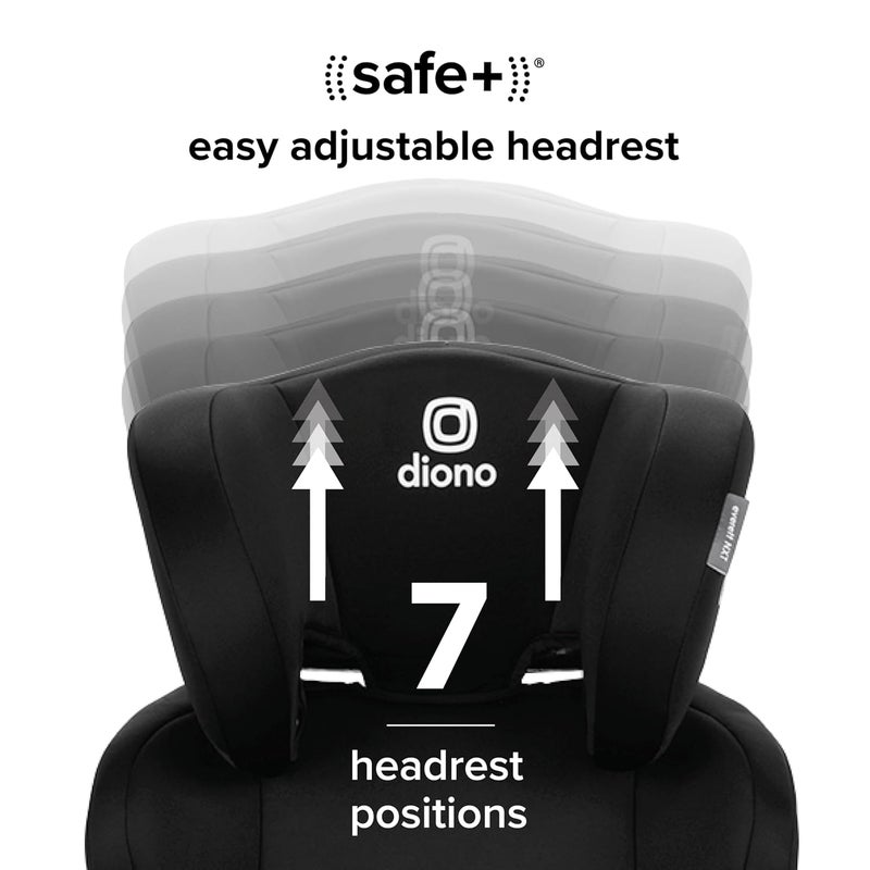 Diono Everett NXT High Back Booster Car Seat with Rigid Latch Lightweight Slim Fit Design 8 Years 1 Booster Seat Black - Image 4