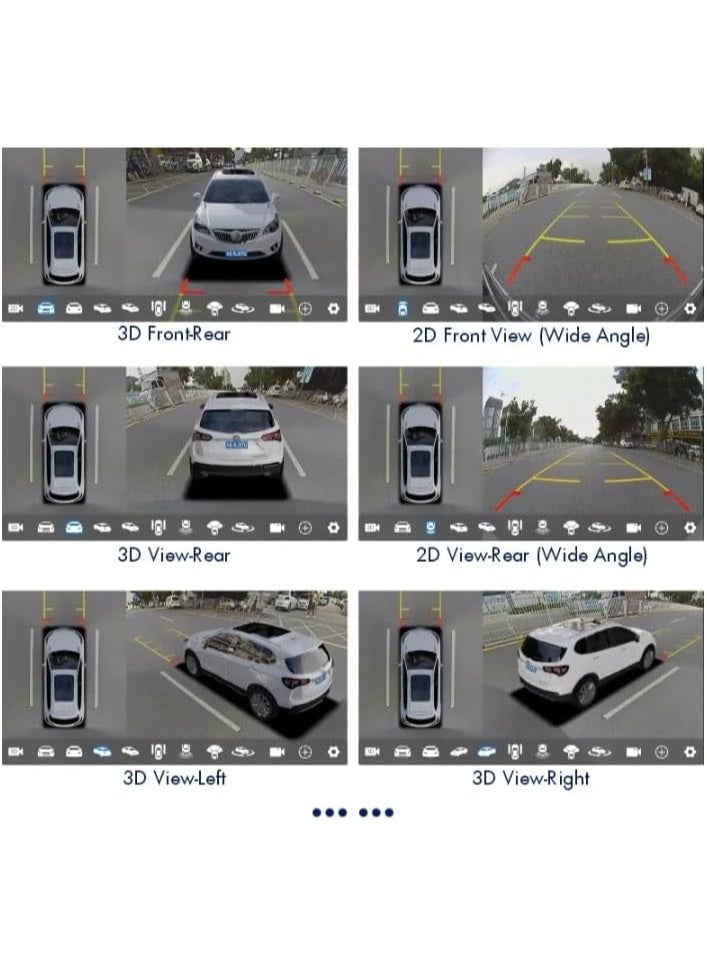 ليزارد نظام ليفارد أندرويد للسيارة بشاشة لمس 10 بوصة، كاميرا 360 درجة، بلوتوث، واي فاي، كار بلاي لاسلكي، أندرويد أوتو، ذاكرة 2GB + 32GB، راديو FM وملاحة GPS - Image 4