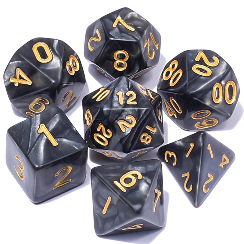 CiaraQ DND Polyhedral Dice Set with a Black Dice Bag for DD RPG MTG Role Playing Table Games - Image 3