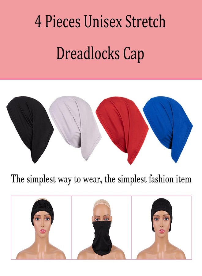 ليفين، 4 قطع، قبعة شعر دريدلوك للجنسين، شعر طويل، سباندكس، غطاء رأس دريدلوك، قبعة ضفائر للرجال والنساء - Image 3