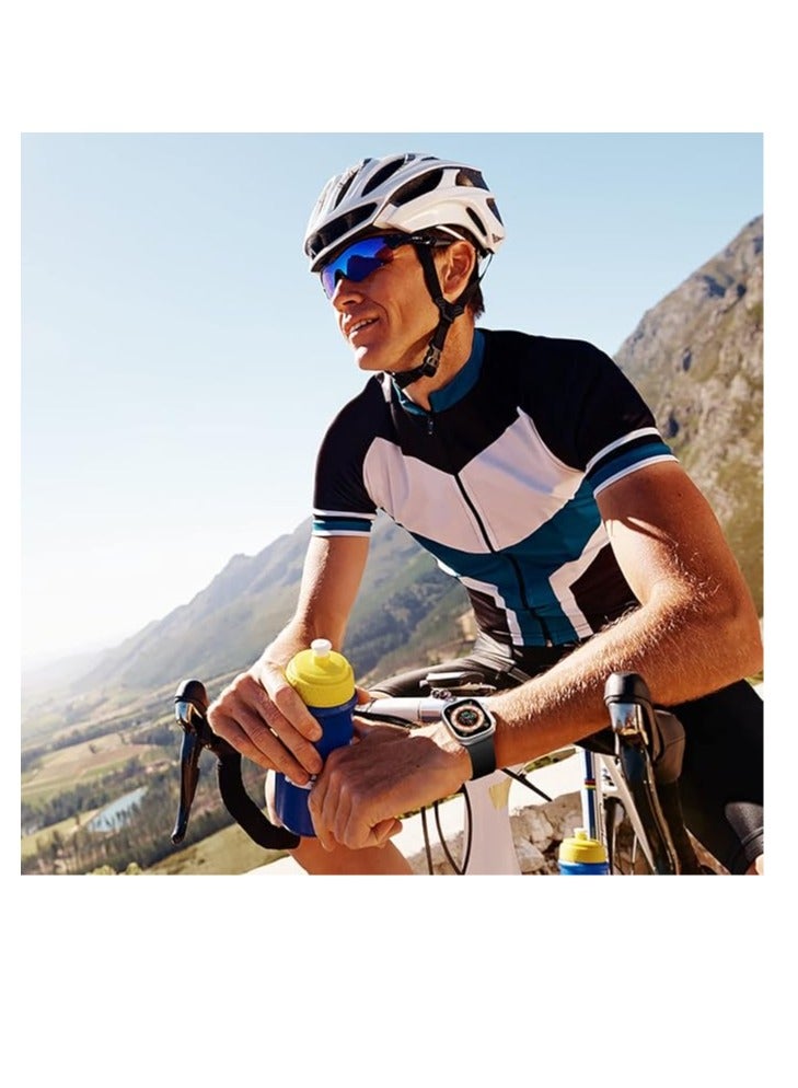 Compatible with Apple Watch Strap 3 42mm 44mm 45mm 49mm, Soft Silicone Sport Band Replacement Straps Compatible with iWatch SE Series 10 9 8 7 6 5 4 3 2 1 for Women Men - Image 3