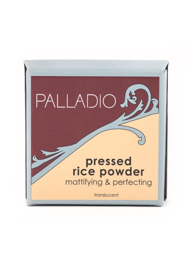 بالاديو بودرة الأرز المضغوطة مع مرآة، لتثبيت المكياج بلمسة مطفية، شفاف - Image 5