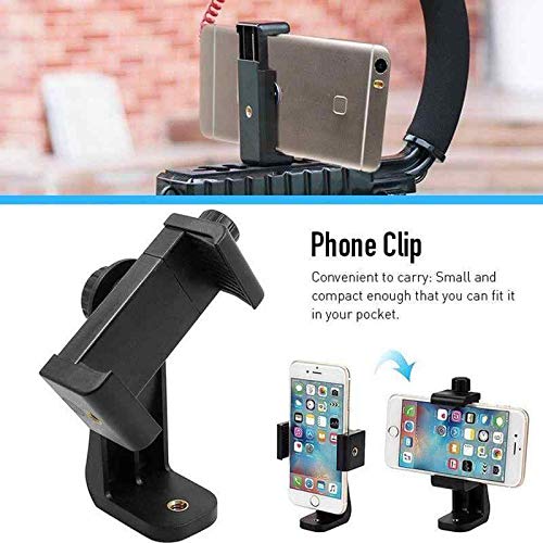 HIFFIN® Universal 360° Rotating Vertical Mobile Tripod Monopod Mount Supports Width Upto 2.3-4.1 Inches Smartphones (Mobile Phone Tripod Mount 360 Rotation) - Image 3