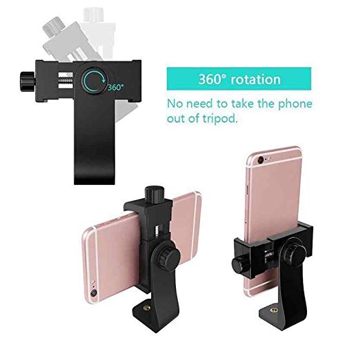HIFFIN® Universal 360° Rotating Vertical Mobile Tripod Monopod Mount Supports Width Upto 2.3-4.1 Inches Smartphones (Mobile Phone Tripod Mount 360 Rotation) - Image 5