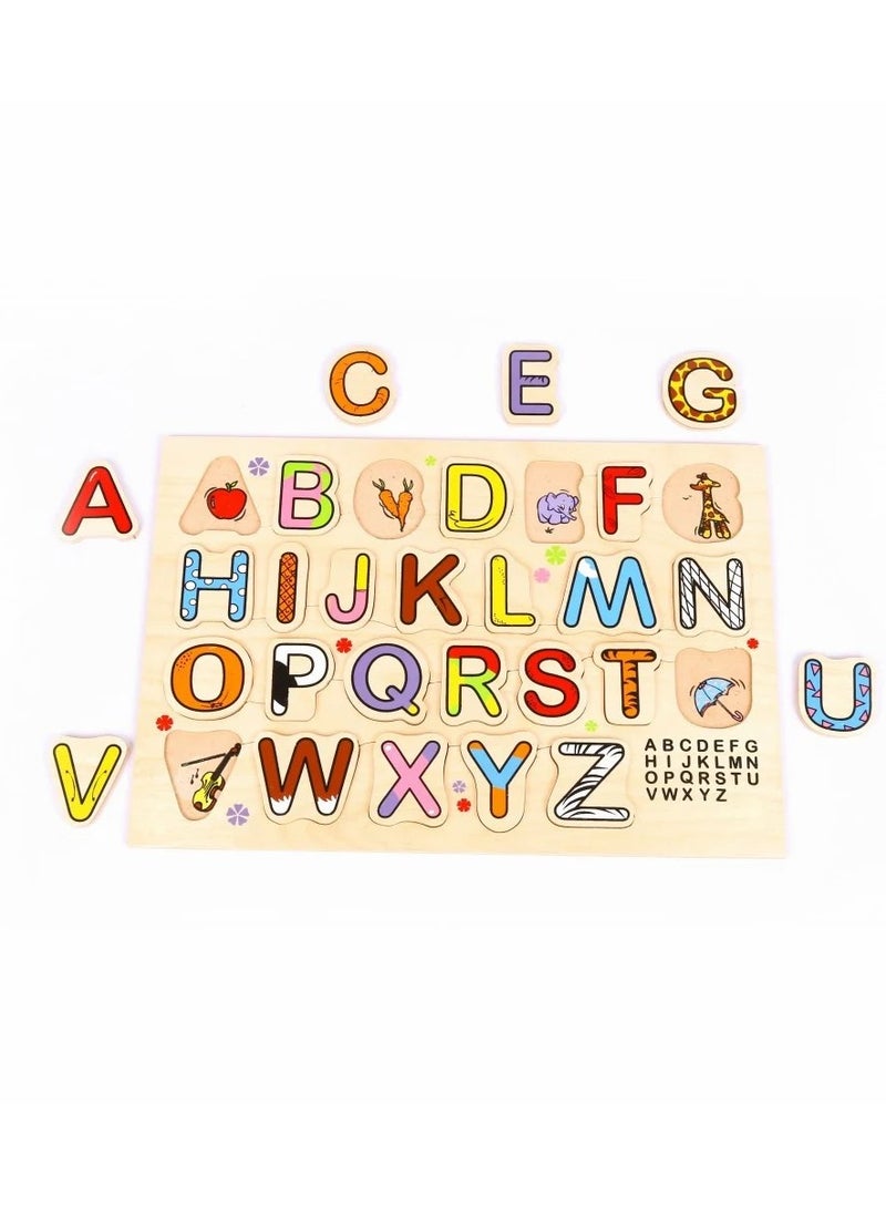 English Alphabet Learning Board for Kids - Interactive ABC Puzzle 