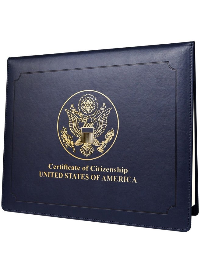 SUNEE - Us Citizenship Certificate Holder - Us Citizenship Gifts - Pu Naturalization Certificate, Gold American Seal Logo Certificate Of Citizenship Cover, Padded With Cover - Image 1