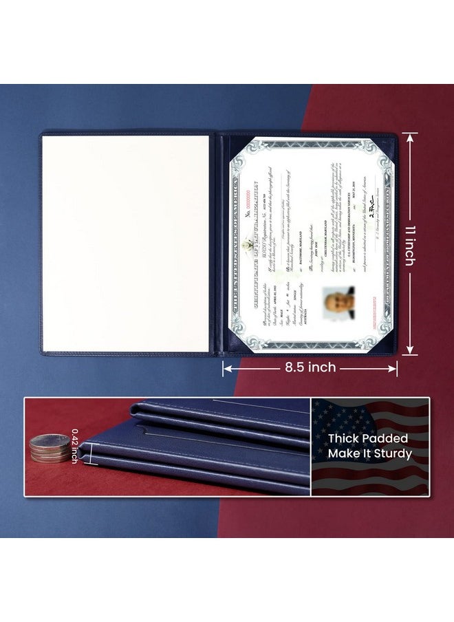 SUNEE - Us Citizenship Certificate Holder - Us Citizenship Gifts - Pu Naturalization Certificate, Gold American Seal Logo Certificate Of Citizenship Cover, Padded With Cover - Image 1