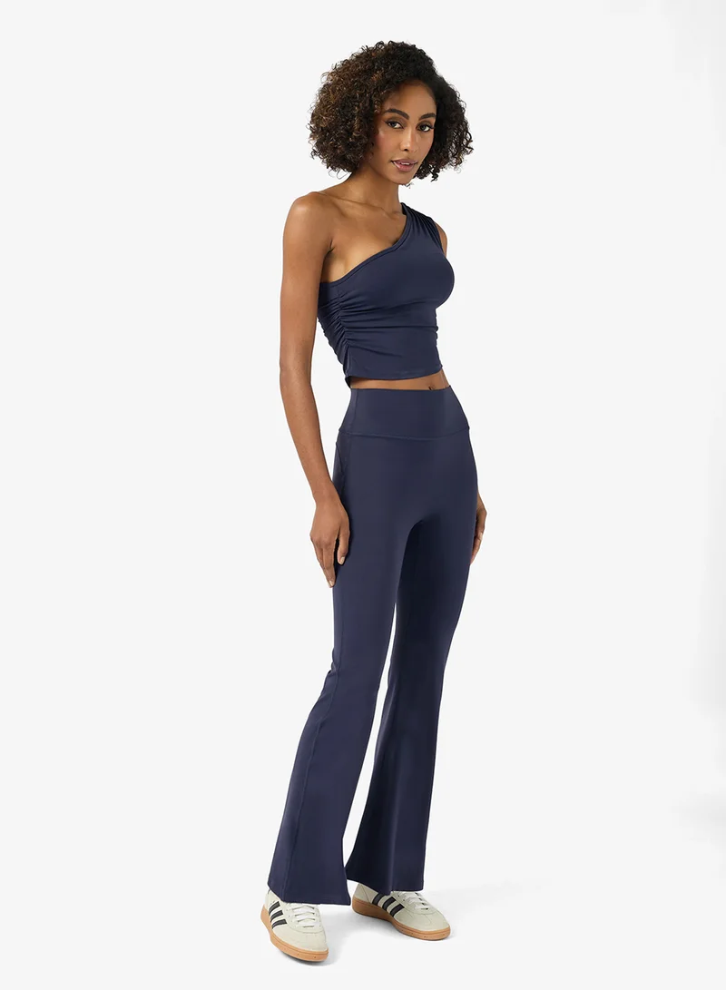 FRWD One Shoulder Training Top & Flared Pant Set