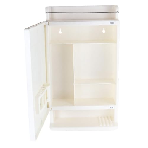 CIPLA PLAST Rich Look Bathroom Cabinet with Mirror | Storage Organiser | Strong Plastic Bathroom Shelves Wall Mounted | Bathroom Accessories| Mirror Cabinet- (Made in India) (Ivory) - Image 4
