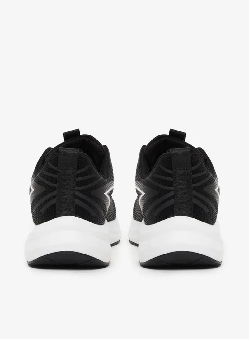 Styli Printed Panelled Lace Up Sneakers