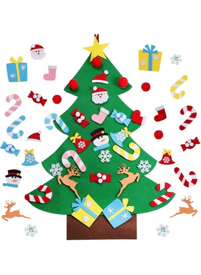 OurWarm DIY Felt Christmas Tree With Three-dimensional Christmas Tree - Image 2