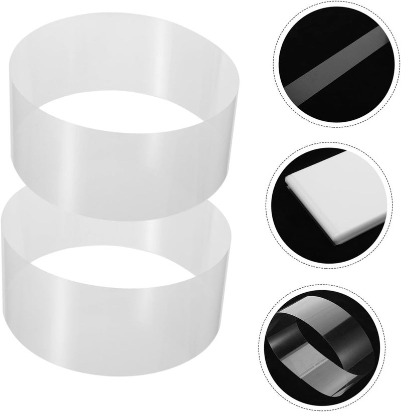 PRETYZOOM 100sheets Cake Collar for Baking Acetate Cake Strips Mousse and Dessert Decorating Easy to Use and Remove for Birthdays and Special Occasions - Image 5