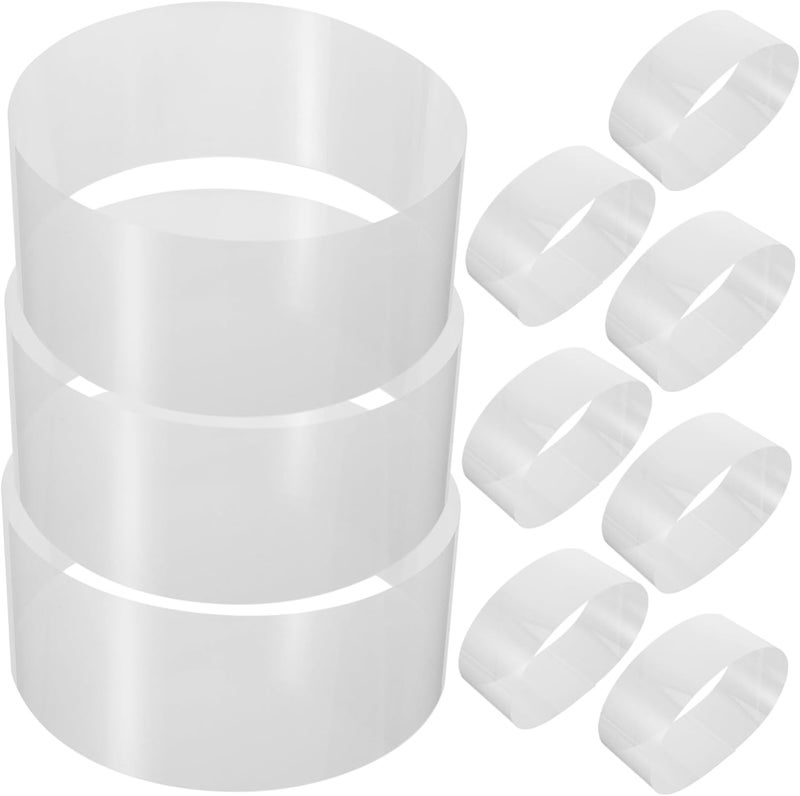 PRETYZOOM 100sheets Cake Collar for Baking Acetate Cake Strips Mousse and Dessert Decorating Easy to Use and Remove for Birthdays and Special Occasions - Image 1