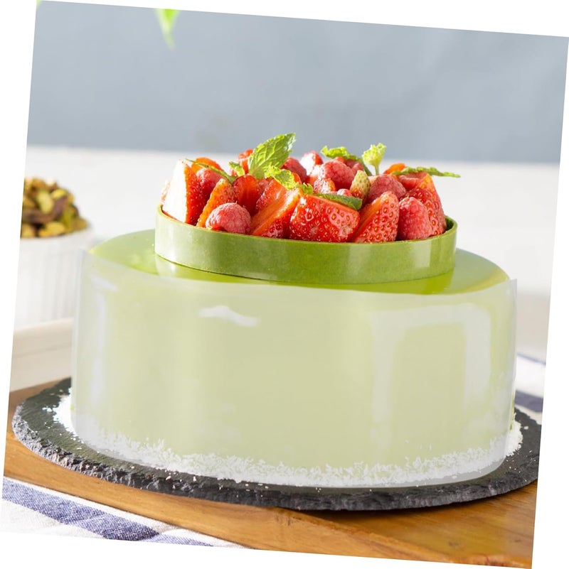 PRETYZOOM 100sheets Cake Collar for Baking Acetate Cake Strips Mousse and Dessert Decorating Easy to Use and Remove for Birthdays and Special Occasions - Image 3
