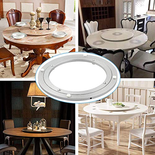 Dailydanny Aluminum Heavy Duty Lazy Susan Rotating Turntable Bearing Swivel Plate Hardware for Dining-Table (18 inch（10mm）) - Image 3