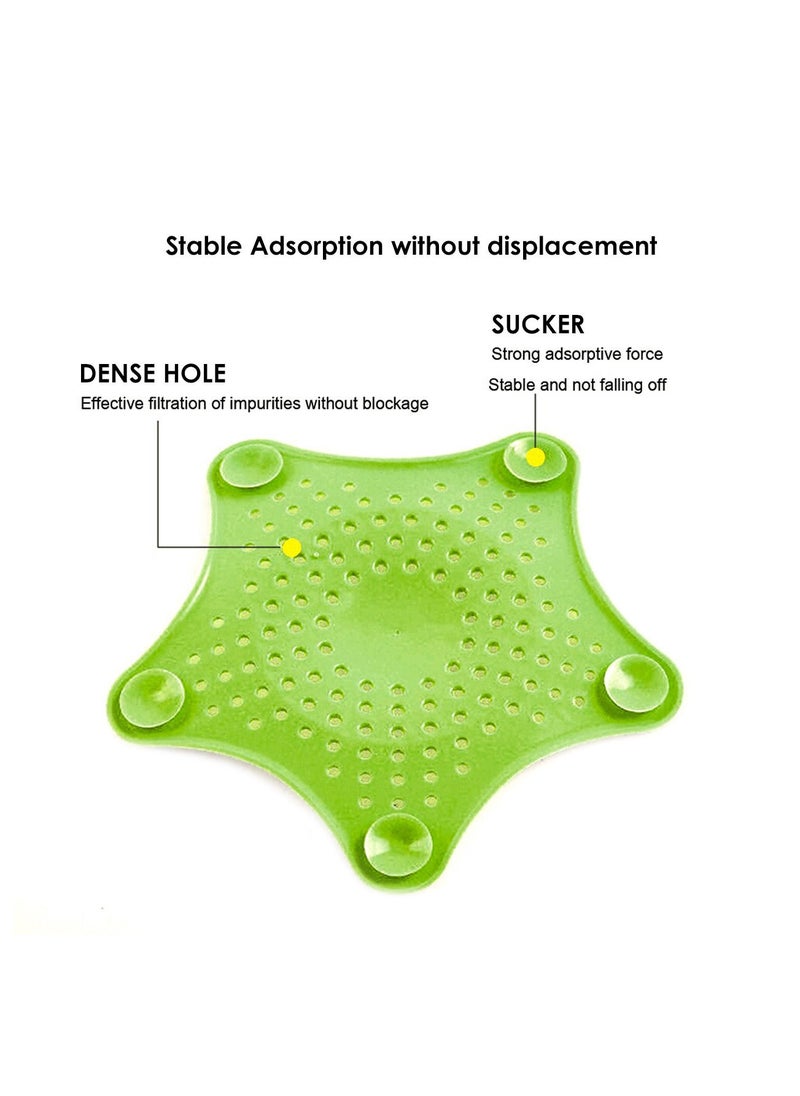 AIWANTO - 8-Pieces Star Shape Silicone Strainer - Image 1