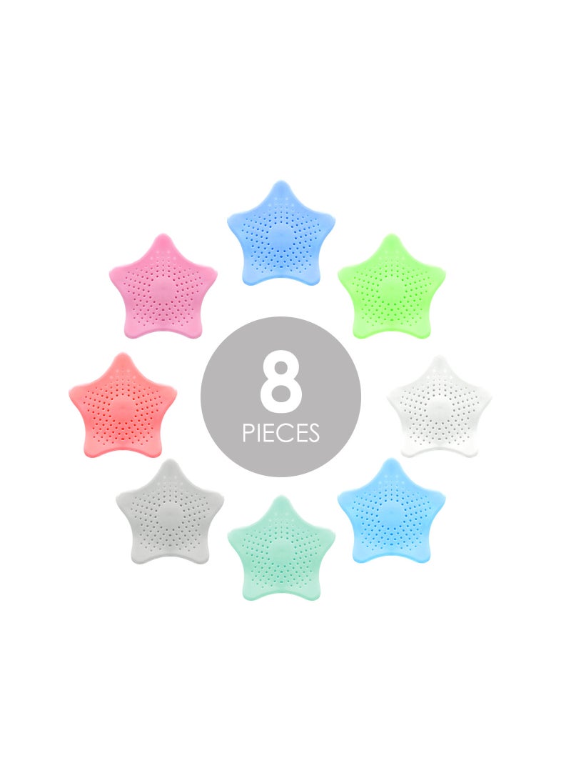 AIWANTO - 8-Pieces Star Shape Silicone Strainer - Image 1