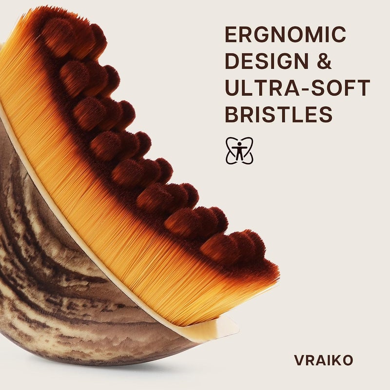 فرايكو فرشاة الوجه الكنتورية للتصريف اللمفاوي من ، فرشاة تدليك كنتورية على شكل V للتصريف اللمفاوي، تصميم مريح يتناسب بدقة مع منحنيات الوجه، يقلل التعب وينعش البشرة - Image 3
