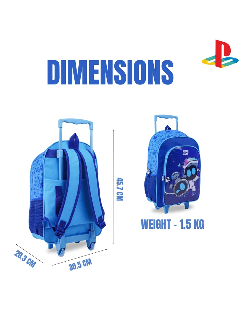 بلاي ستيشن Sony Playstation Astros Playroom 5In1 Trolley Box Set 18" I Trolley I Lunch Bag I Water Bottle I Pencil Case I Lunch Box I Packaging