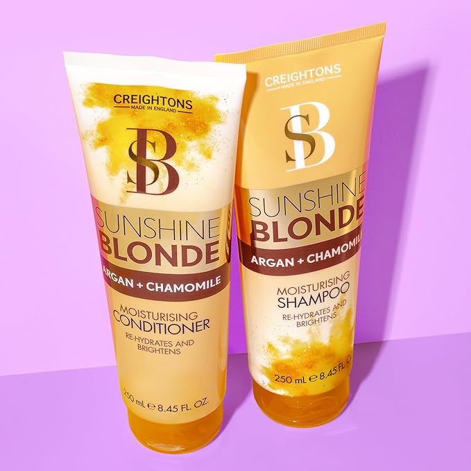 Creightons Sunshine Blonde Extra Moisturising Shampoo 250ml With argan chamomile Rehydrates brightens enhances natural colour treated blondes - Image 3