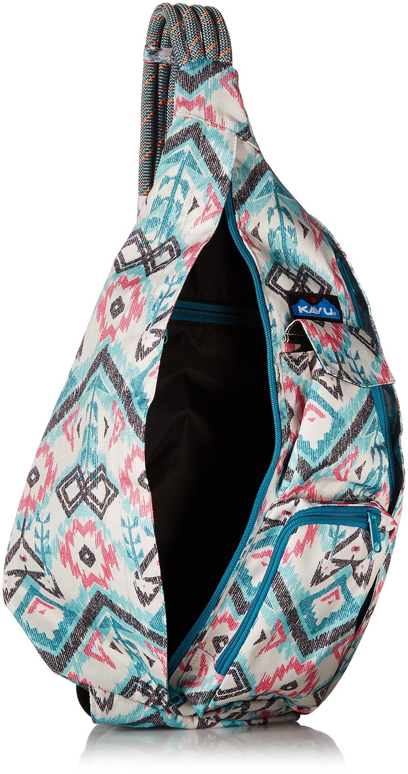 KAVU Original Rope Sling Pack with Adjustable Rope Shoulder Strap, Island Ikat