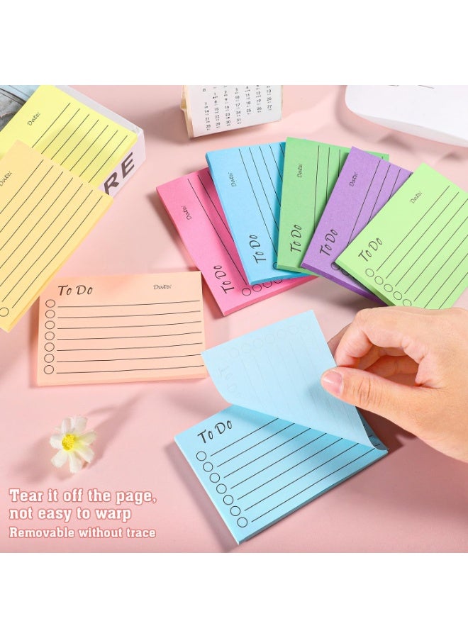 9 Pack to Do List Sticky Notes, Self-Stick Sticky Notes, Colorful Sticky Notes Pad with Lines, Do List Notepads for School Office Meeting Home Plan Reminder Stationery Supplies(450 Sheets,10 * 7cm) - Image 4