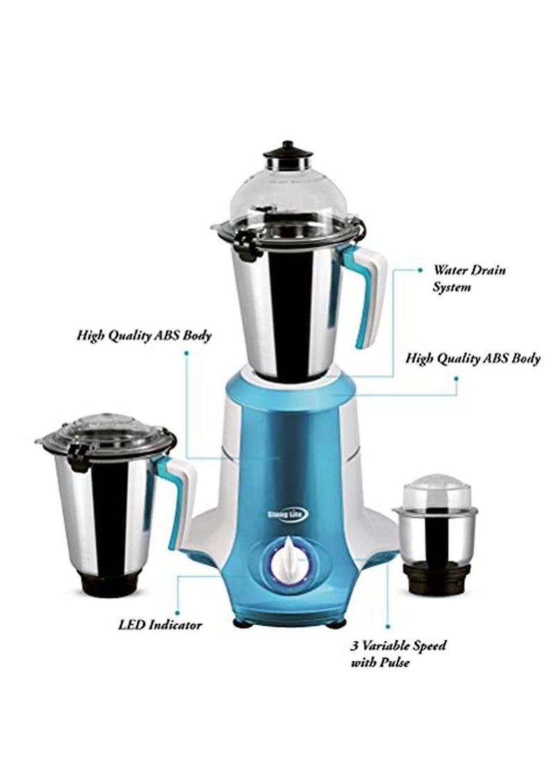 Strong Lite Strong Lite 3 in 1 Mixer Grinder - 750W Full Copper Winded Motor - Stainless Steel Jars  SRJ1176  - Image 3