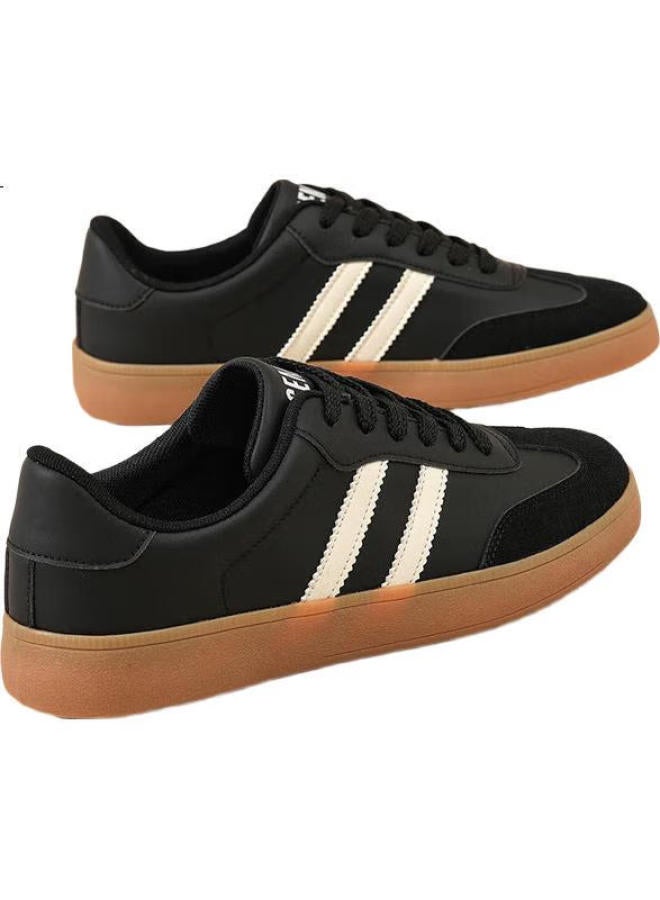 Semir Men's Retro Casual Training Shoes Spring New Men's Casual Board Shoes Sth243039 Black 42 - Image 2