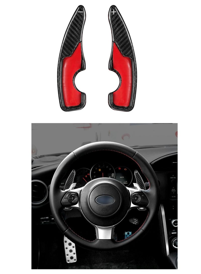 Generic Original Carbon Fiber Steering Wheel Paddle Shifter Fit For Toyota 2017-2022 GT86 GR86 For Subaru BRZ  - Black  - Image 1