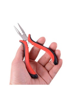 yantaisiyu 200Pcs Silicone Micro Rings Hair Extensions Tools Kit: Threehole Hair Pliers Micro Pulling Hook Needle Loop Threader And Silicone Micro Links (Black)  - Image 5