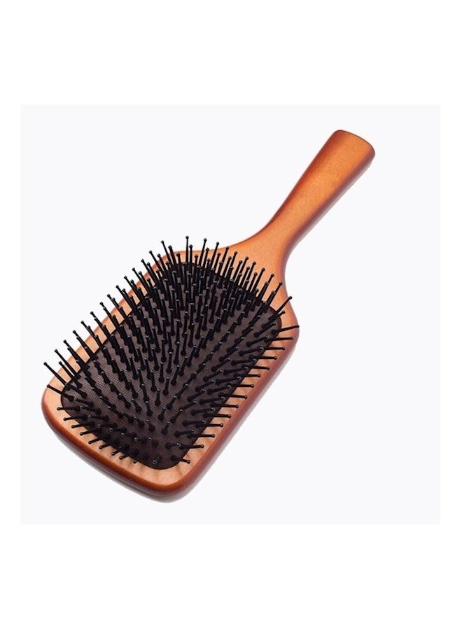 Brown and Black Anti-Static Hair Brush for Massage and Styling - Image 1