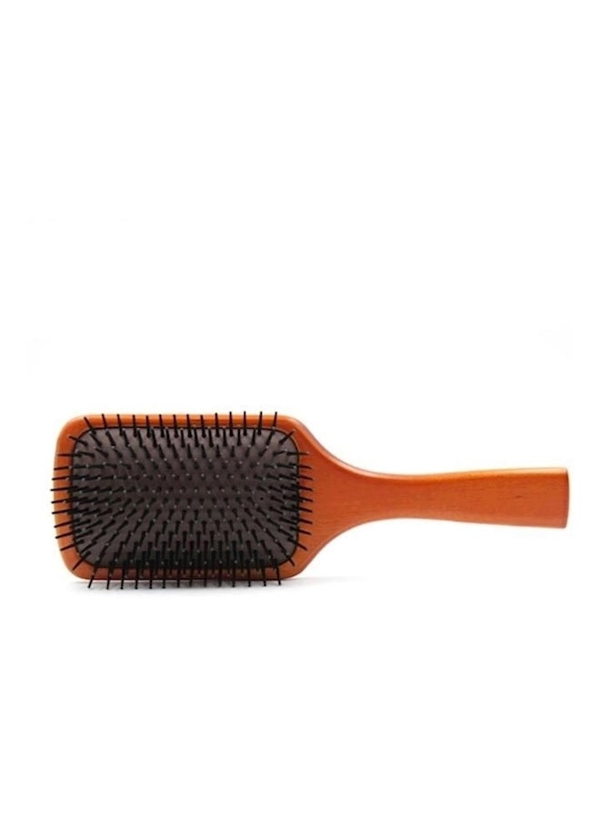 Brown and Black Anti-Static Hair Brush for Massage and Styling - Image 3