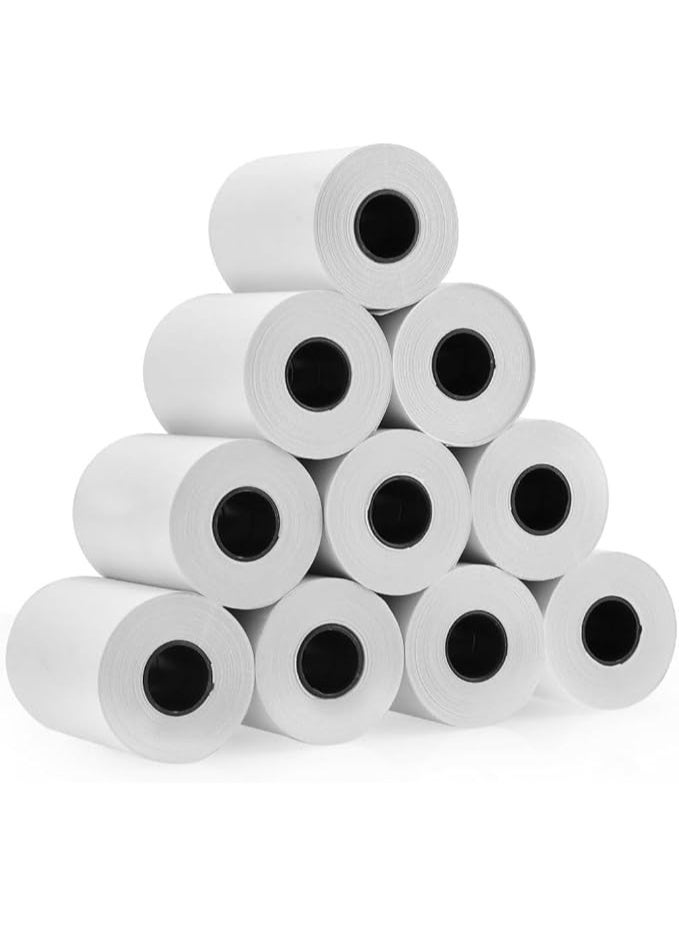 سوبر ديل لفات ورق حراري 57 × 40 مم لنقاط البيع، طباعة لأجهزة الصراف الآلي ونقاط البيع وأجهزة بطاقات الائتمان وإيصالات تسجيل المدفوعات النقدية، لأجهزة نقاط البيع PDQ وEPOS وEFTPOS وآلات بطاقات الائتمان (8 قطع) - Image 1