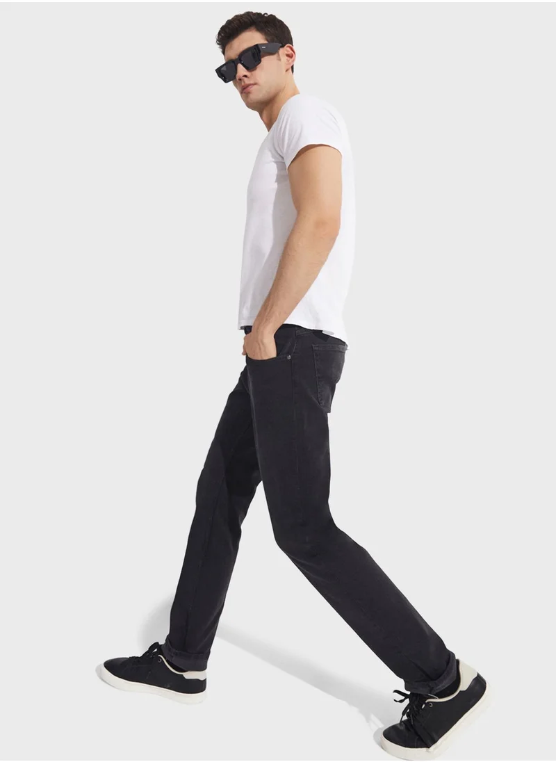 JUNE Essential Straight Fit Trousers