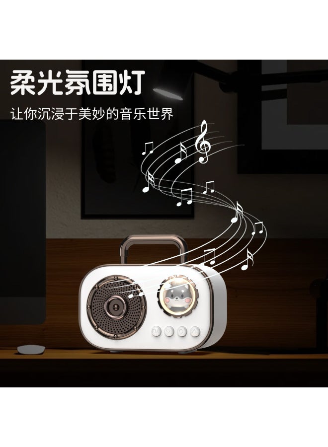 New Space Capsule Bluetooth Audio Portable Mini Children's Ksong Bao Small Speaker Plug-in Card Radio Small Steel Cannon - Image 4