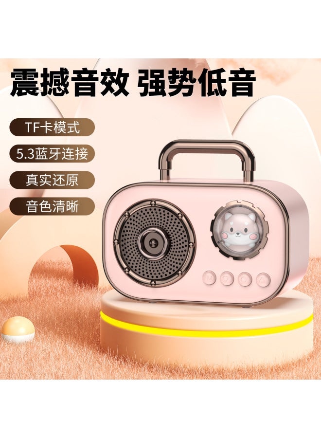 New Space Capsule Bluetooth Audio Portable Mini Children's Ksong Bao Small Speaker Plug-in Card Radio Small Steel Cannon - Image 2