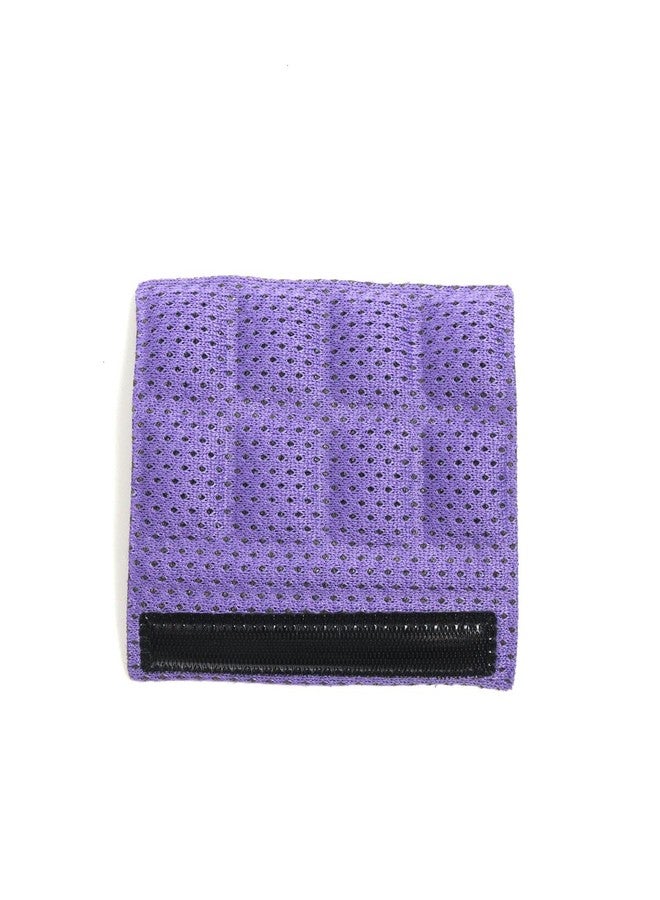 PAXLAMB 2PCS Chin Pads Foam Pad Set Strap Padding Replacements Universal Cushion Mats Liners for Cycling Bike Bicycle Motorcycle Road Racing Riding Helmet (Purple 2PCS) - Image 2